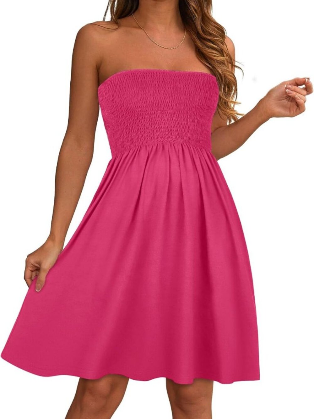 Stylish Strapless Summer Dress for Women - Casual Beach Cover-Up Tube Top